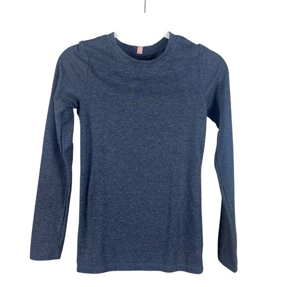 Lunya | Restore Base Long Sleeve Layering Shirt Basic Sleep Top Charcoal Gray XS - Picture 1 of 6